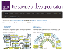 Tablet Screenshot of deepspec.org